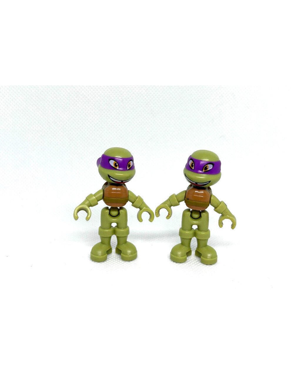 TMNT Teenage Mutant Ninja Turtles 2 x Toy Mini Figure 2017 Viacom Playmates Rare